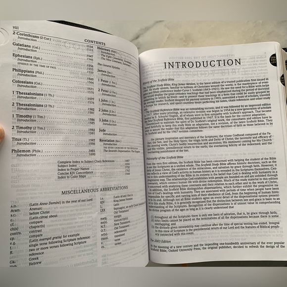 KJV Holy Bible Scofield Study System Red Letter Oxford Leatherbound Christianity - Picture 7 of 10
